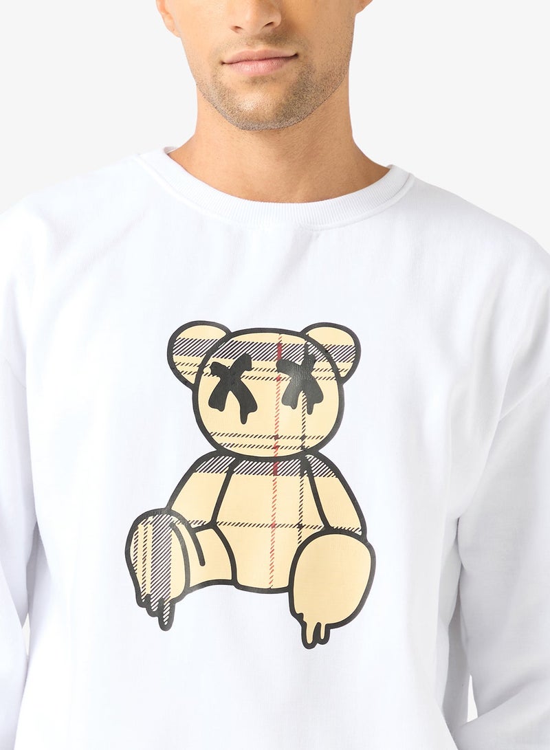 Seventy Five Graphic Crew Neck Pullover Sweatshirt - Image 3