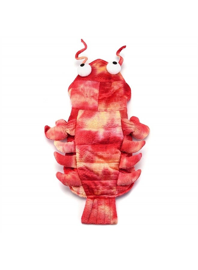 Mogoko Dog Cat Lobster Costume, Pet Halloween Cosplay Dress, Puppy Red Hoodie Warm Outfits Clothes(S Size)
