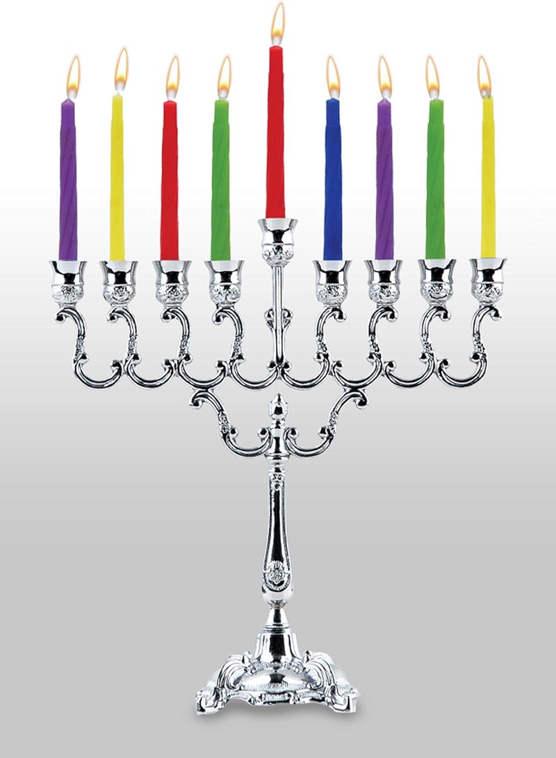 Ner Mitzvah شموع حانوكا ومجموعة دريديل، دليل حانوكا مجموعة كاملة - معدني، النسخة القياسية - Image 4