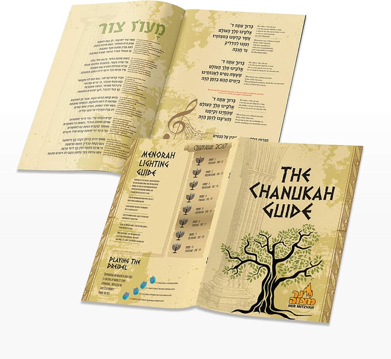Ner Mitzvah شموع حانوكا ومجموعة دريديل، دليل حانوكا مجموعة كاملة - معدني، النسخة القياسية - Image 5