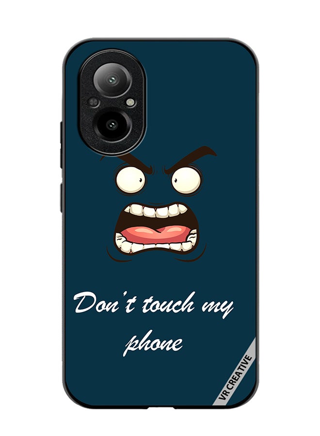 VR CREATIVE Protective Case Cover For Realme C67 4G Don't Touch My Phone Design Multicolour - Image 1