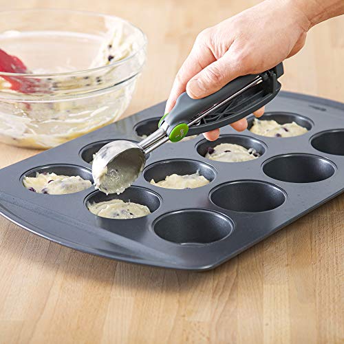 Progressive PrepSolutions Quick Release Cookie Scoop – 3 Tbsp., Gray, Stainless Steel for Precise Portioning - Image 4