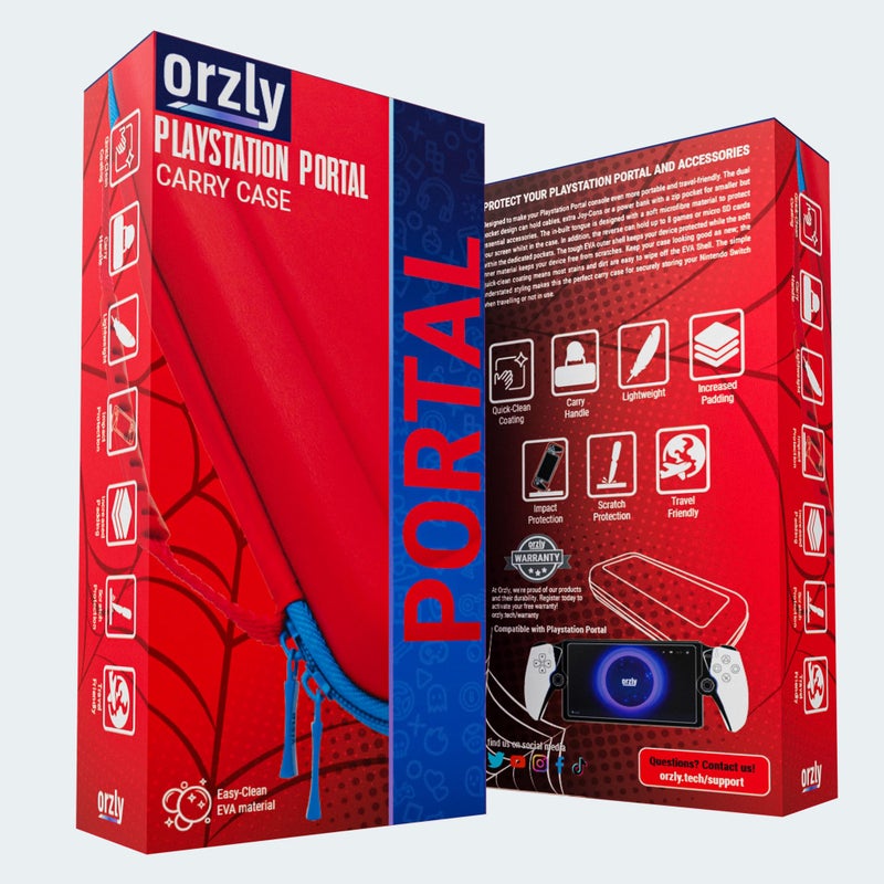 Orzly Carry Case designed for Playstation Portal remote player for PS5 Console holds accessories, Travel and Storage Protection for headset charger and more TANAMI - Gift box edition - Image 2