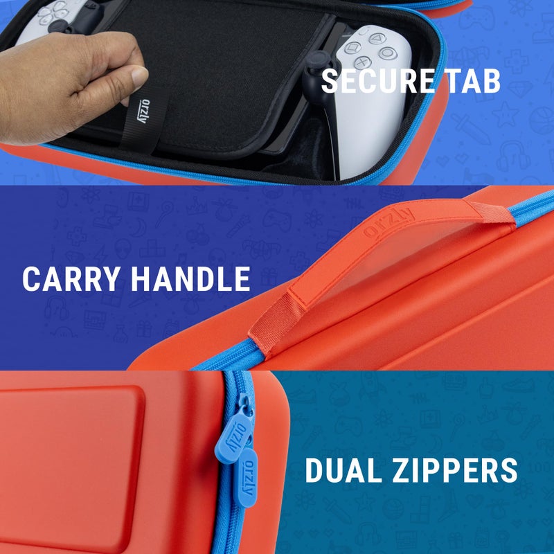 Orzly Carry Case designed for Playstation Portal remote player for PS5 Console holds accessories, Travel and Storage Protection for headset charger and more TANAMI - Gift box edition - Image 4