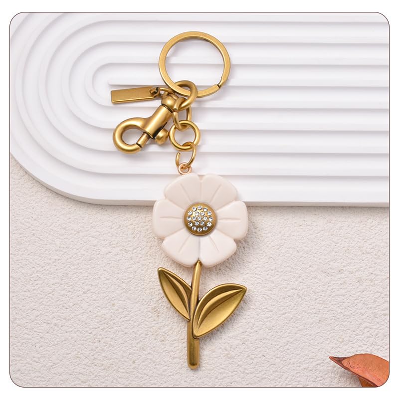 SOPKTA Bag Charms Keychain - Cute Purse Charms for Handbags，Purse Accessories For Women - Daisy - Image 5