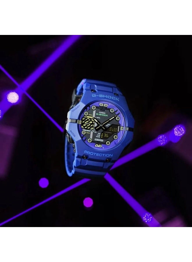 CASIO G-SHOCK GA-B001CBR-2ADR Analog-Digital Men’s Watch, Shock Resistant, 200M Water Resistant, Blue Resin Strap, Bluetooth Connectivity - Image 4