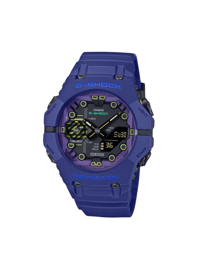CASIO G-SHOCK GA-B001CBR-2ADR Analog-Digital Men’s Watch, Shock Resistant, 200M Water Resistant, Blue Resin Strap, Bluetooth Connectivity - Image 1