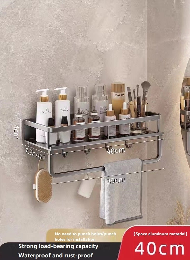 Bathroom shelf does not need to dig water -resistant wall storage holes - Image 1