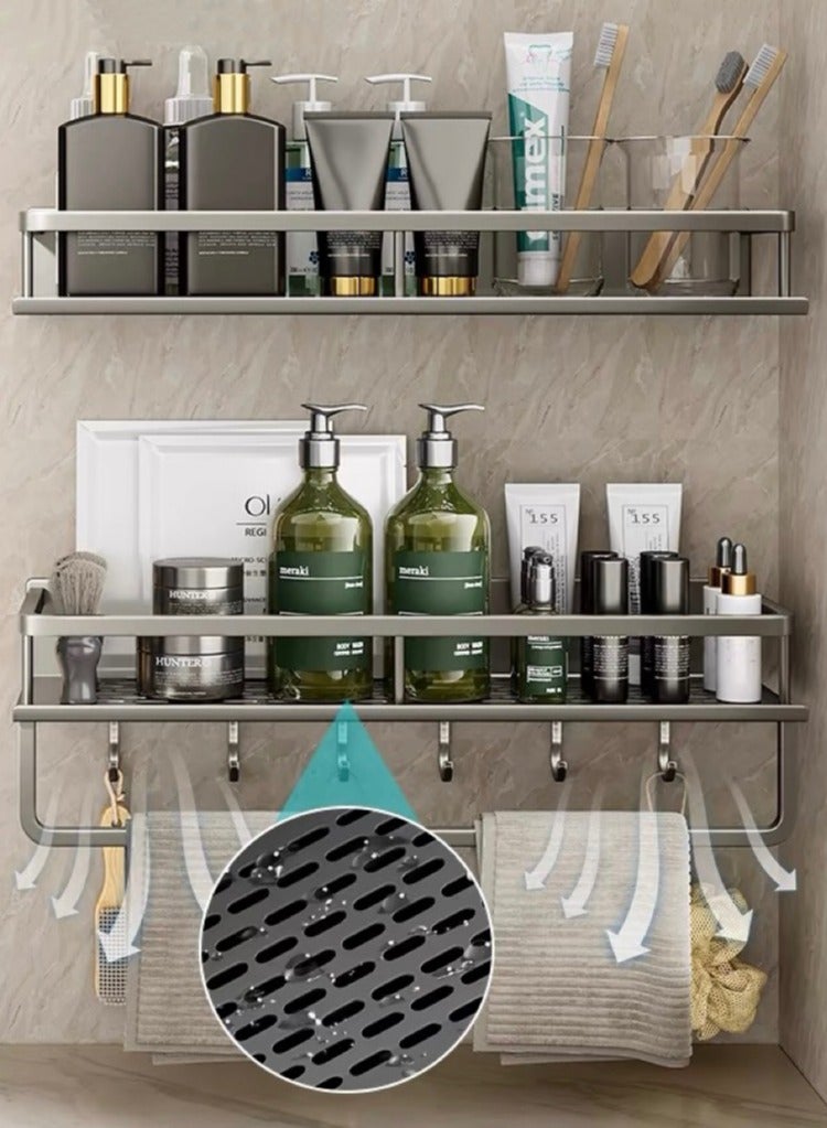 Bathroom shelf does not need to dig water -resistant wall storage holes - Image 3