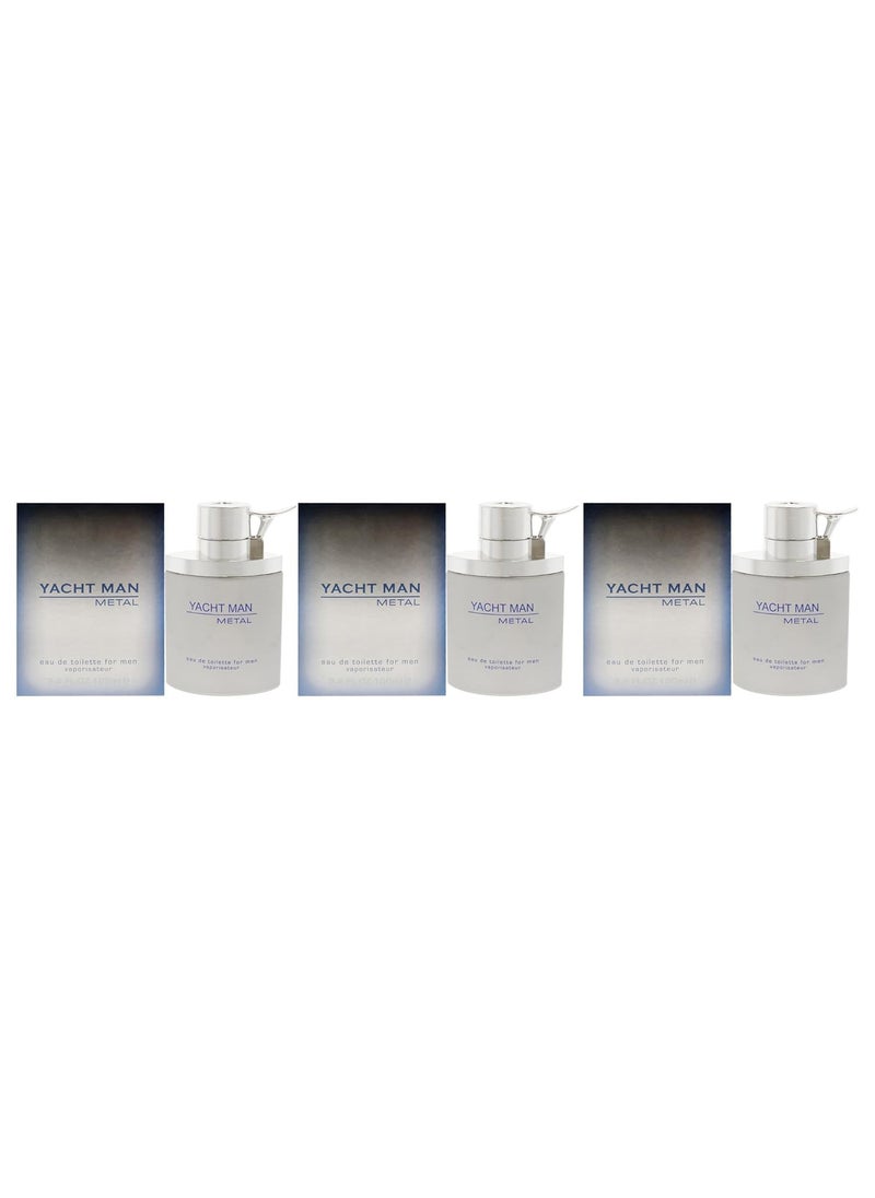 Myrurgia - Myrurgia Yacht Man Metal EDT Spray Men 34 oz Pack of 3 - Image 1