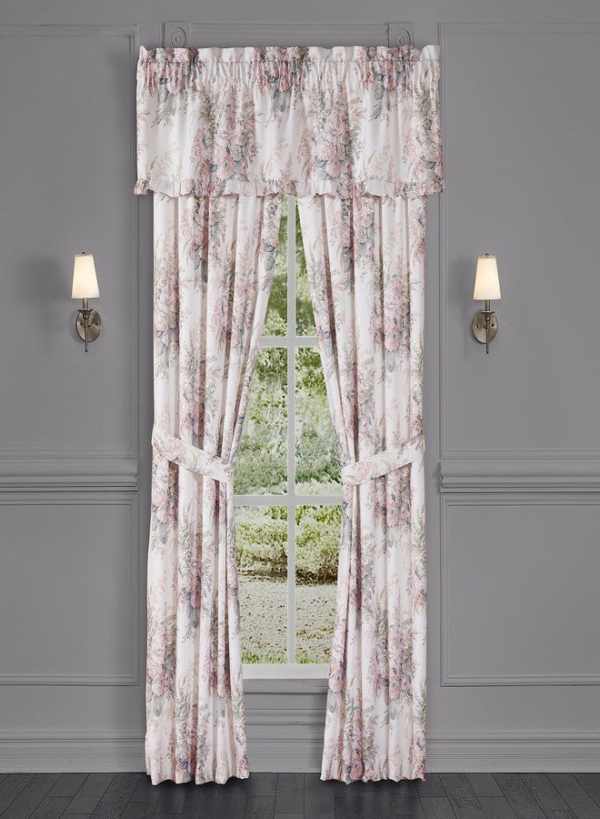Overstock Five Queens Court 84" Window Panel Pair, Blush, 41X84 - Image 4