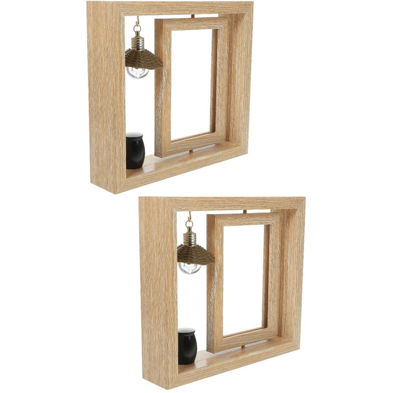 2 Sets of Memorial Photo Frame Picture Frame Tabletop Photo Frame with Small Urn for Ashes - Image 1