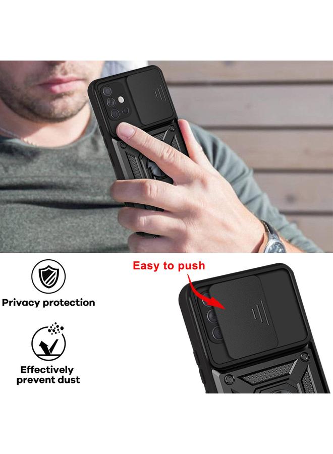 erorex Case For Samsung Galaxy A71 Sliding Camera Cover Design TPU+PC Protective Case - Image 4
