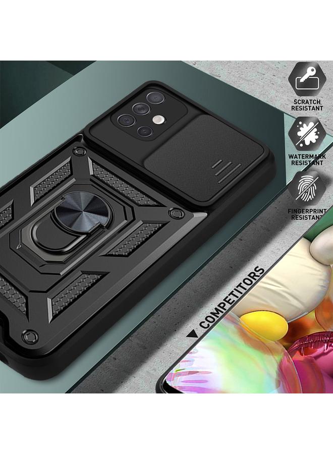 erorex Case For Samsung Galaxy A71 Sliding Camera Cover Design TPU+PC Protective Case - Image 5