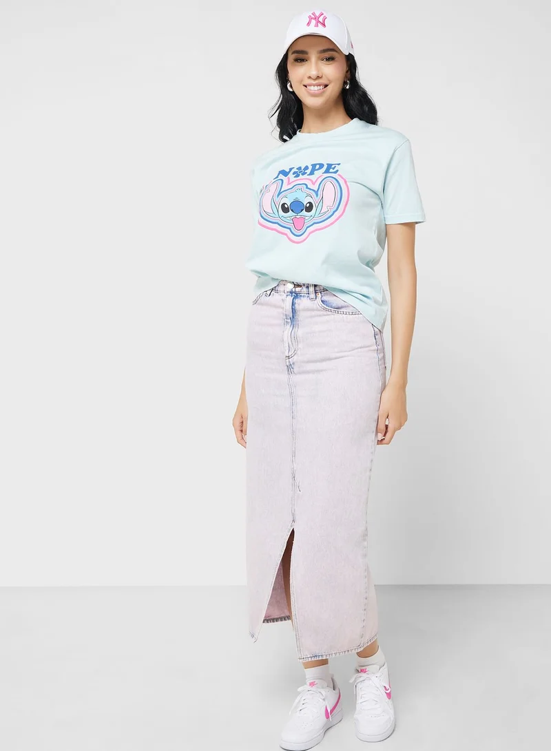 Disney Stitch Garment Dye Graphic T-Shirt