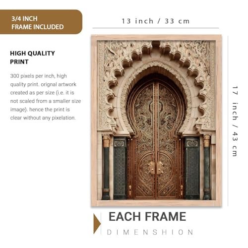 kotart Traditional Indian Wall Art Paintings | Wall Posters With frames | Framed Wall Painting for Living Room Home Room Bedroom Office Wall Décor Set of 3 (13X17 inch) - Image 2