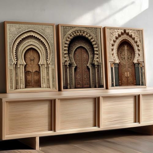kotart Traditional Indian Wall Art Paintings | Wall Posters With frames | Framed Wall Painting for Living Room Home Room Bedroom Office Wall Décor Set of 3 (13X17 inch) - Image 4