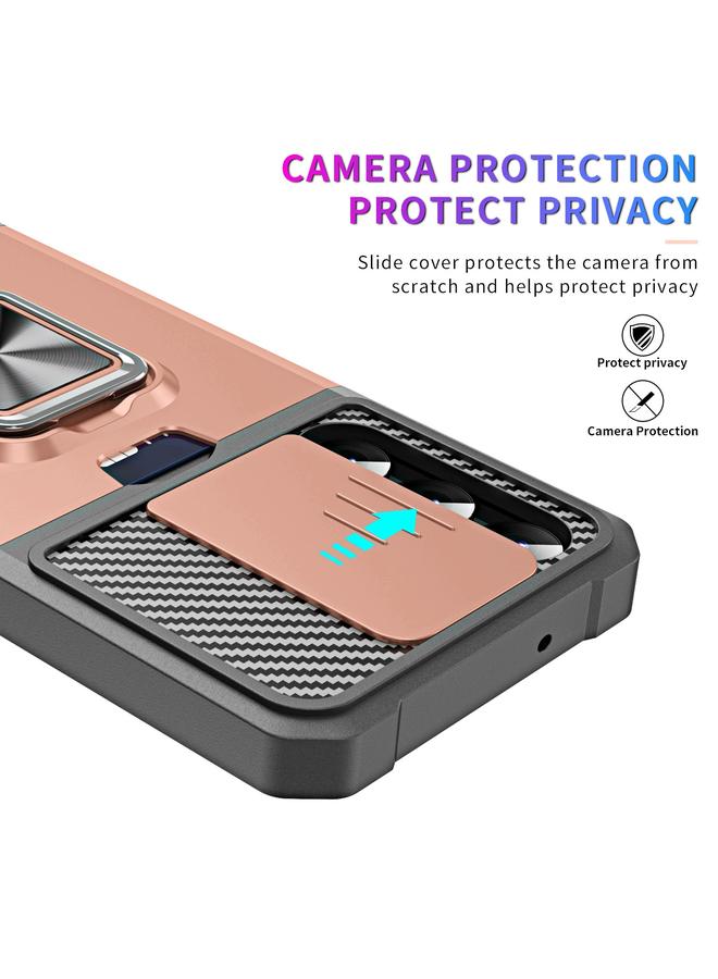 S-TOP Case For Samsung Galaxy S23+ 5G Sliding Camshield Phone Case with Ring Holder & Card Slot - Image 4