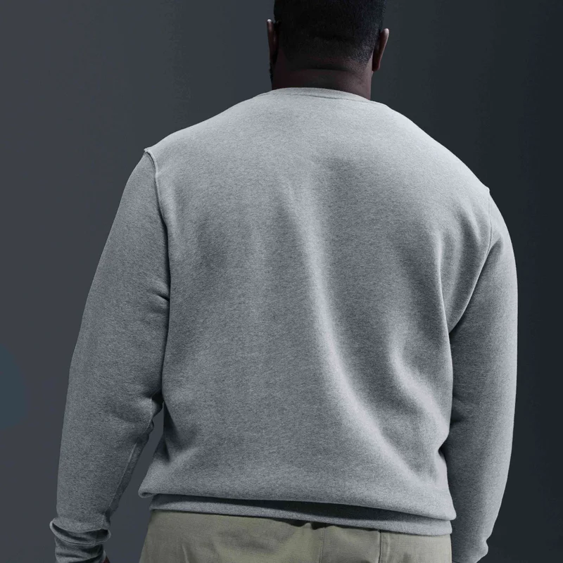 Nike Grey Men's Club Fleece Sweatshirt for Men | Best Price UAE