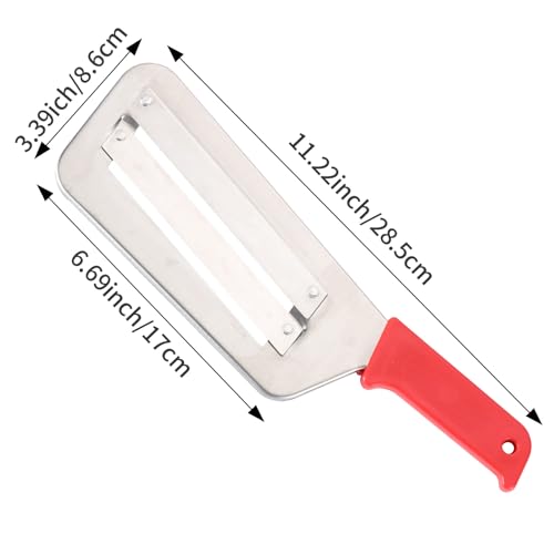 Edgnb Cabbage Chopper Shredder 2 Pack Cabbage Cutter Knife Kitchen Slicer Sauerkraut Cutter Coleslaw Grater Sharp Stainless Steel Blades Black Red Handle - Image 3