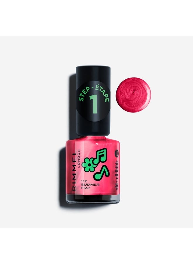 RIMMEL LONDON Full Volume Collection Super Gel Nail Polish 112 Summer Fizz 12ml  - Image 4