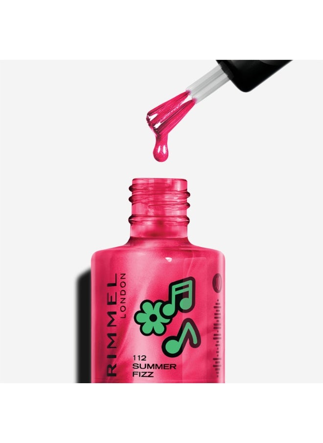 RIMMEL LONDON Full Volume Collection Super Gel Nail Polish 112 Summer Fizz 12ml  - Image 3