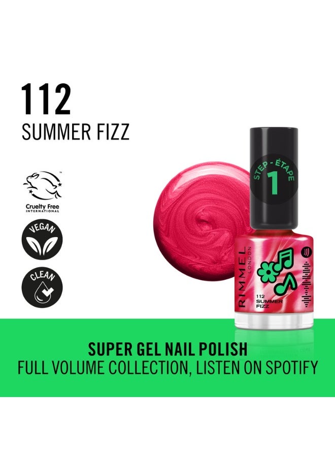 RIMMEL LONDON Full Volume Collection Super Gel Nail Polish 112 Summer Fizz 12ml  - Image 2