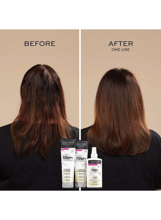 John Frieda Ultrafiller+ Thickening Shampoo For Fine Hair Volumizing Shampoo Biotin And Hyaluronic Acid Hair Thickening Shampoo 8.3 Oz - Image 3