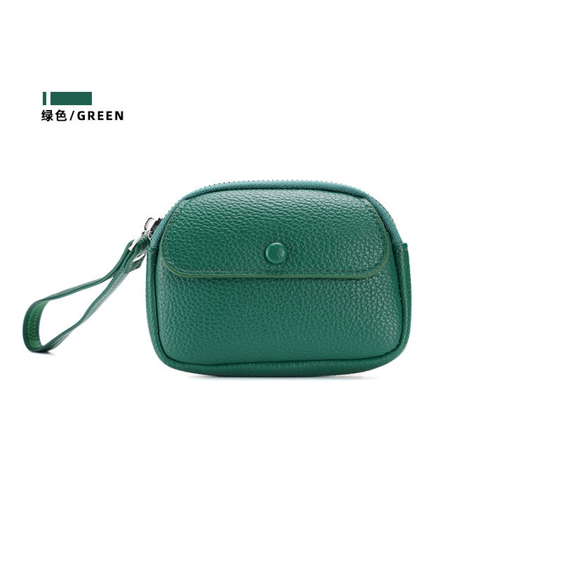 New Mini Women''s Wallet Pure Color Versatile Coin Purse Simple and Fashionable Multi-Functional Card Holder Pu Leather High-End - Image 1