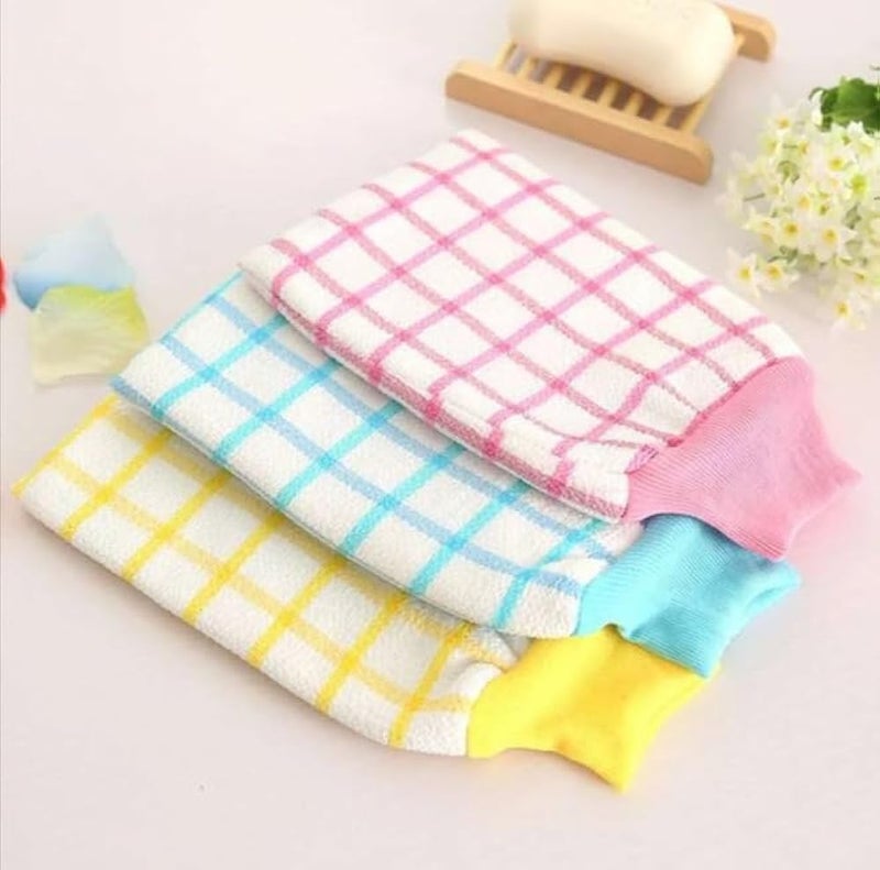 1 Piece Bath Gloves Strong to Scrub Mud and Dust, Deep Exfoliating Mitt, Body Scrub Gloves, Dead Skin Remover for, Exfoliating Gloves, Random Colors - Image 3