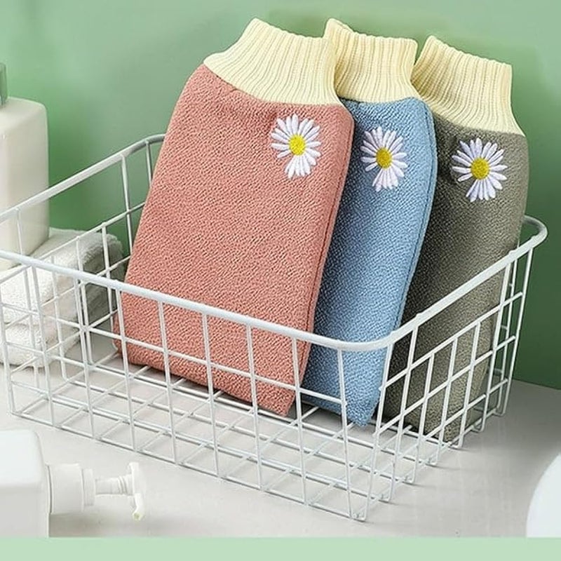 1 Piece Bath Gloves Strong to Scrub Mud and Dust, Deep Exfoliating Mitt, Body Scrub Gloves, Dead Skin Remover for, Exfoliating Gloves, Random Colors - Image 2