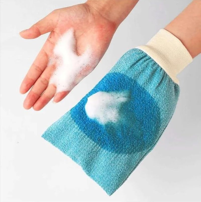 1 Piece Bath Gloves Strong to Scrub Mud and Dust, Deep Exfoliating Mitt, Body Scrub Gloves, Dead Skin Remover for, Exfoliating Gloves, Random Colors - Image 4
