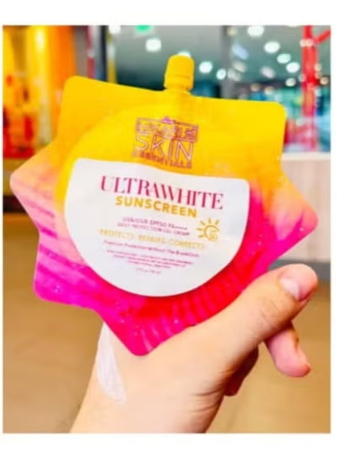 هيكاري **مجموعة هيكاري للعناية بالبشرة: واقي شمس فائق التبييض (3 عبوات × 50 مل)** عامل حماية SPF50 PA++++، تركيبة خفيفة كالهواء ملائمة للبشرة، تبييض وترطيب، مقاوم للماء، جل سريع الامتصاص. - Image 4