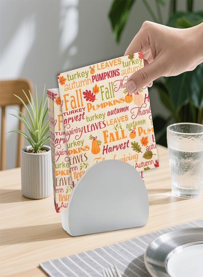 ATFUNSHOP Fall Napkins Thanksgiving 50PCS 6.5X6.5” Disposable Paper Napkins for Fall Party Supplies Thanksgiving Dinner Party Table Decorations - Image 5