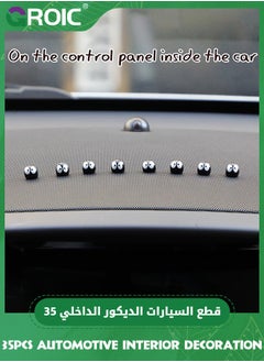 GROIC 35 Pcs Cute Soot Sprites, Automotive Interior Decoration Accessories for Car Rearview Mirror and Dashboard,Cute Anime Decor Automotive Ornament for Home Garden Office,Funny Ornament Gifts(Black)  - Image 3
