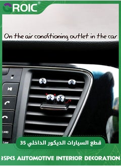GROIC 35 Pcs Cute Soot Sprites, Automotive Interior Decoration Accessories for Car Rearview Mirror and Dashboard,Cute Anime Decor Automotive Ornament for Home Garden Office,Funny Ornament Gifts(Black)  - Image 2