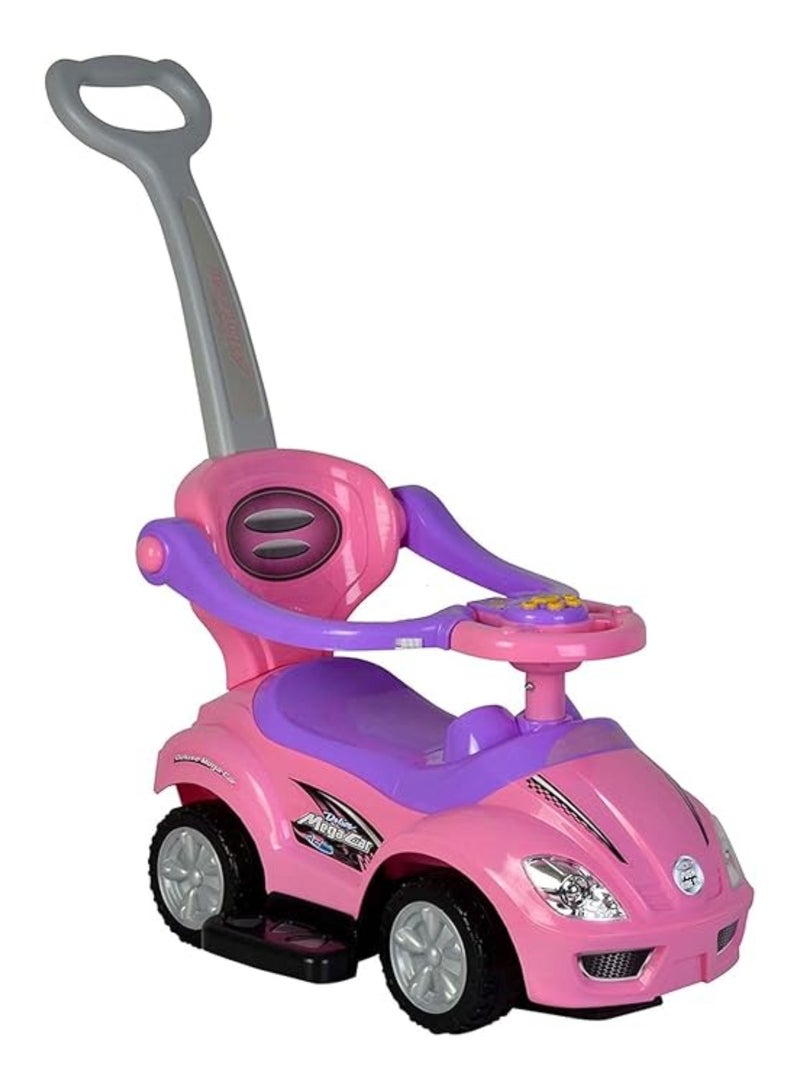 3-in-1 Ride-On Activity Toy with Push Handle and Musical Steering Wheel 62*40*86cm - Image 2