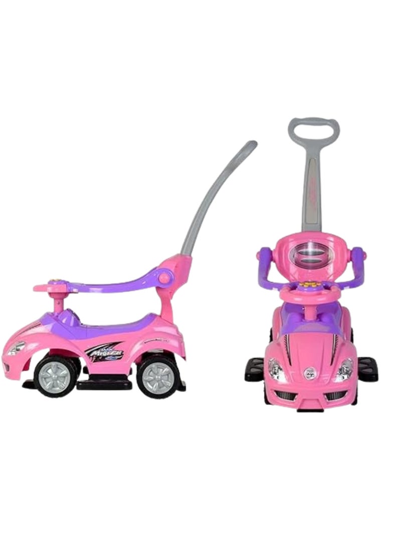 3-in-1 Ride-On Activity Toy with Push Handle and Musical Steering Wheel 62*40*86cm - Image 3