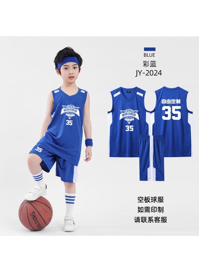 Children's Basketball Clothes Suit Boys Compeion Training Team Clothes Vest Summer Kindergarten Performance Sports Jersey