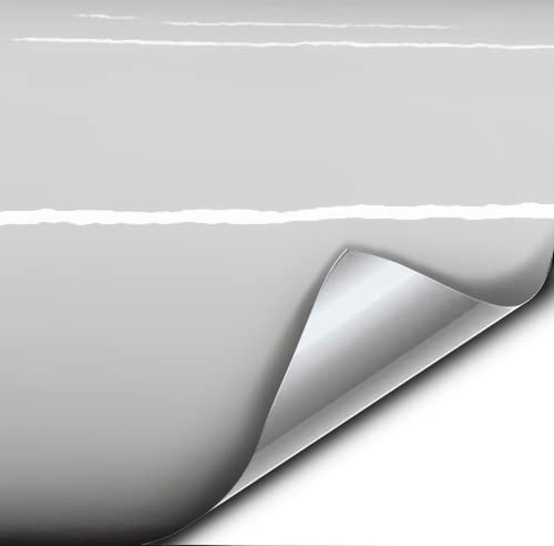 VViViD لفائف فينيل لسيارات VVIViD باللون الأبيض اللامع مع لاصق لإطلاق الهواء (1 قدم × 5 أقدام) - Image 1
