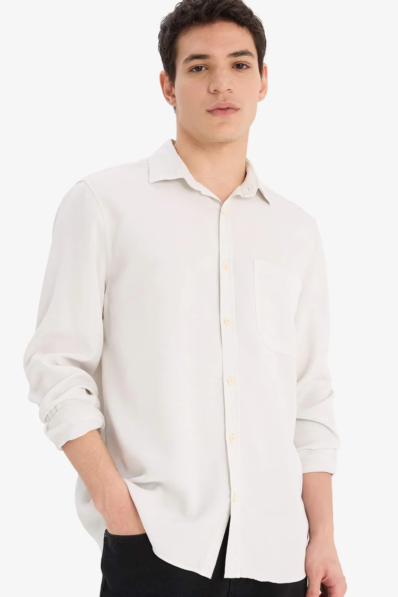 DeFacto Regular Fit Sensual Long Sleeve Shirt
