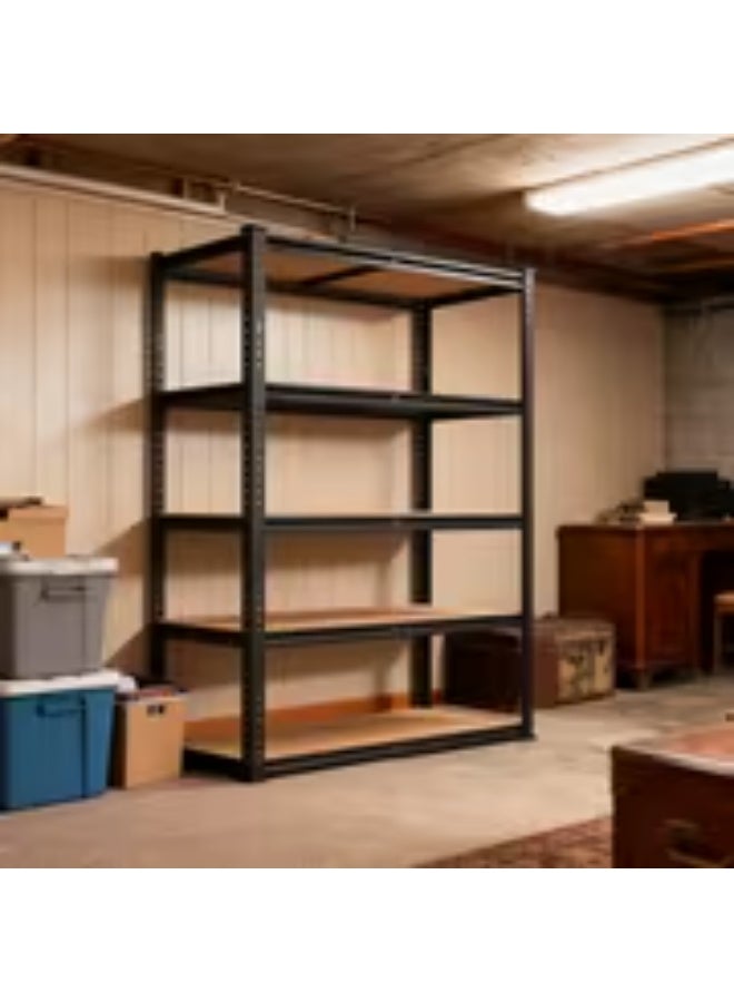 إيروريكس رف تخزين قابل للتعديل من 4 طوابق | 90×30×150 سم رف معدني ثقيل التحمل للمرآب، المطبخ، المخزن، القبو، الحمام وغرفة الغسيل – رف أرضي - Image 4