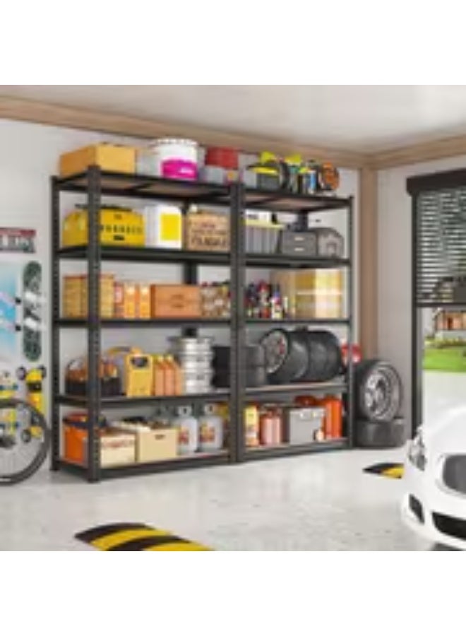 إيروريكس رف تخزين قابل للتعديل من 4 طوابق | 90×30×150 سم رف معدني ثقيل التحمل للمرآب، المطبخ، المخزن، القبو، الحمام وغرفة الغسيل – رف أرضي - Image 1