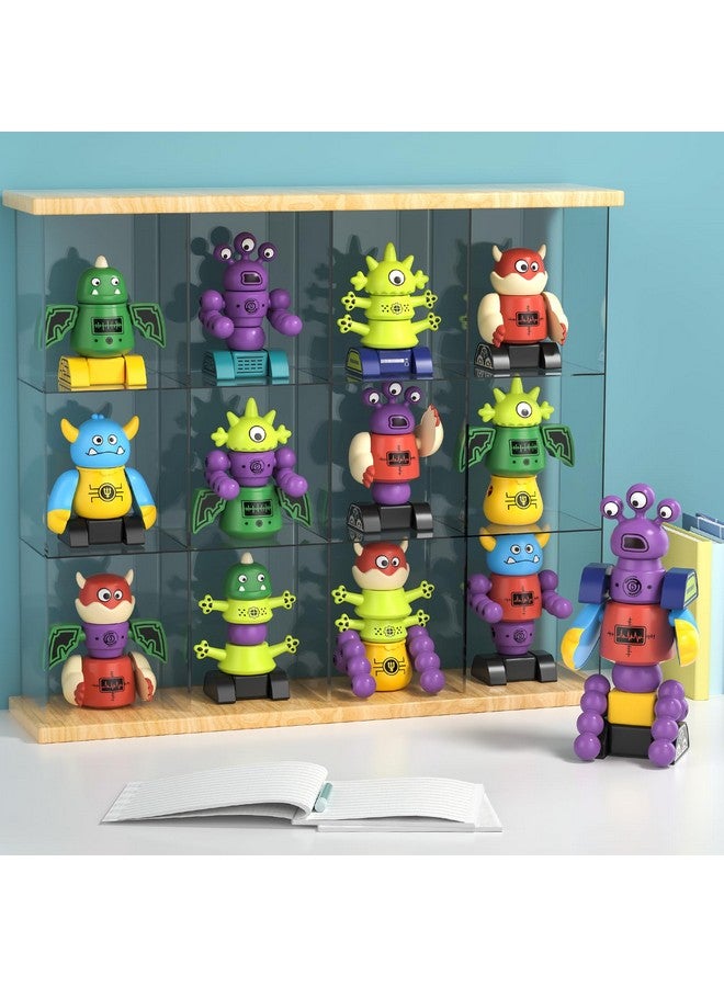 TEMI Magnetic Robot Toy For 3-5 Years Old - Monster Blocks Stacking Transform Toys With Storage Box, Set For Kids Age 3 4 5 6 7 Years Old Boys, Christmas & Birthday Gift - Image 4
