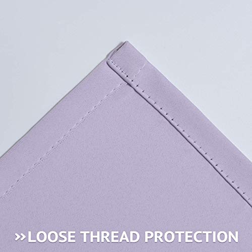 COSVIYA Grommet Room Darkening Curtains 84 inch Length 2 Panels,Thick Polyester Light Blocking Insulated Thermal Window Lilac Curtain Drapes for Bedroom/Living Room,52x84 inches - Image 5