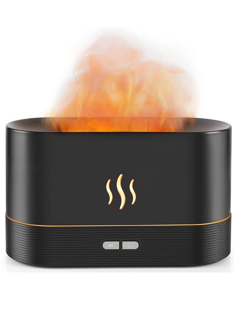 Raxoom Flame Diffuser Humidifier-Auto Off 180ml Essential Oil Diffuser-2 Modes Brightness Aroma Humidifier with Fire Flame Effect for Home,Office,Spa,Gym - Image 1