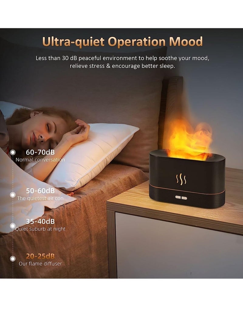 Raxoom Flame Diffuser Humidifier-Auto Off 180ml Essential Oil Diffuser-2 Modes Brightness Aroma Humidifier with Fire Flame Effect for Home,Office,Spa,Gym - Image 3