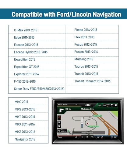 Maigoo New A15 Navigation SD Map Replacement Card for FordLincolnF150 Explorer Fusion Expedition Escape Edge MKC MKZ MKX Sync USACanadaUpdated A15 GM5T19H449AJ - Image 3