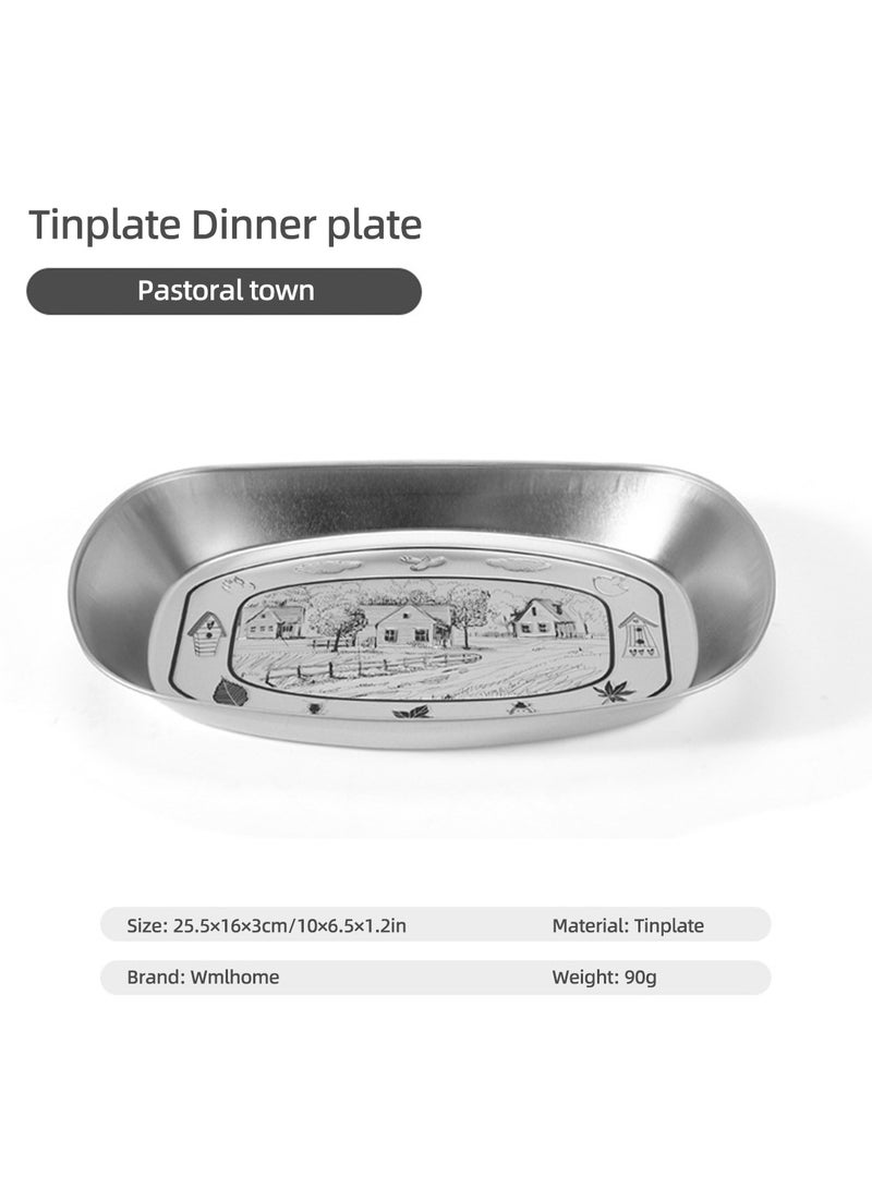 Hanghaijia Kitchen Restaurant Vegetable Appetizer Snack Fruit Bowl Tray Camping Tableware - Image 2