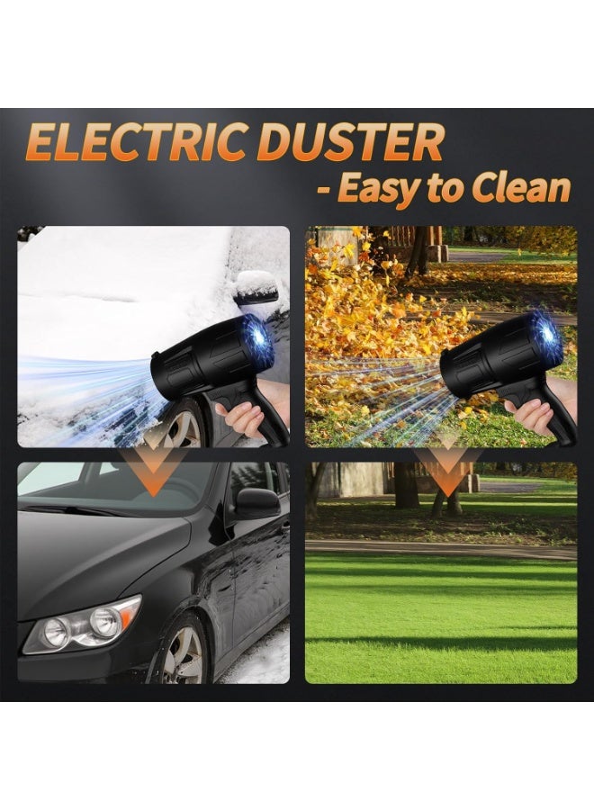 Meetion Leaf Blower Cordless - 30000RPM Handheld Snow/Leaf/Dust/Car Blower with 2 Pcs 48V Battery - High-Speed Electric Leaf Blowing for Air Dust Removal Device for Home/Patio/Garden - Jet Blower for Car Dry - Image 5